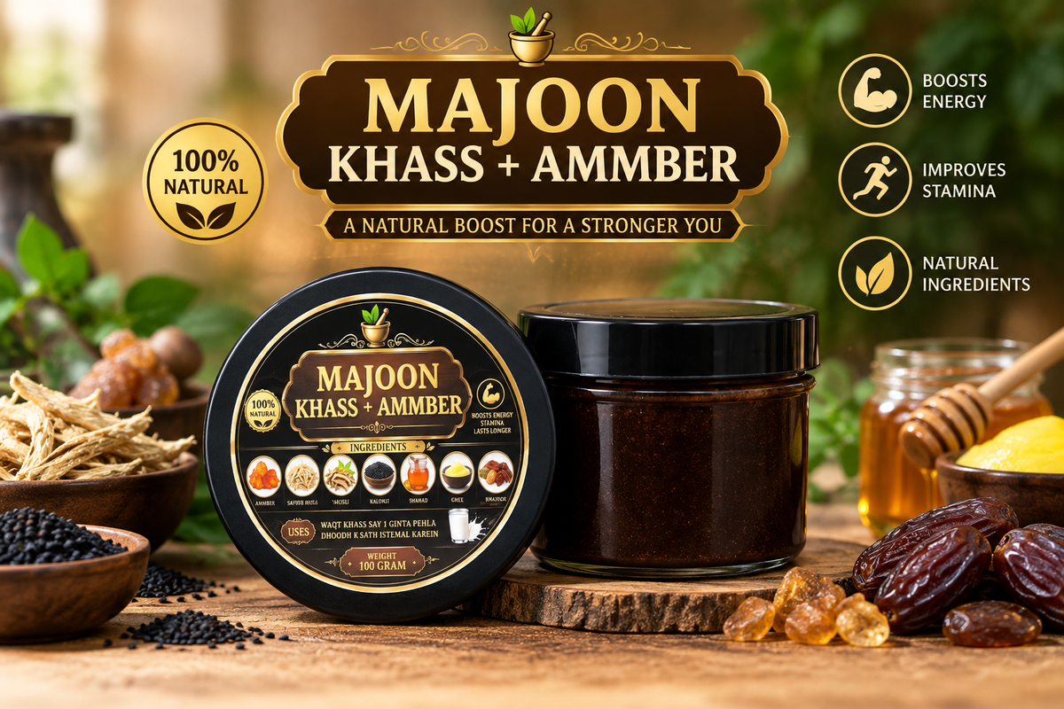 Majoon Khass jar khaalis jadi-buti aur mewa ke sath